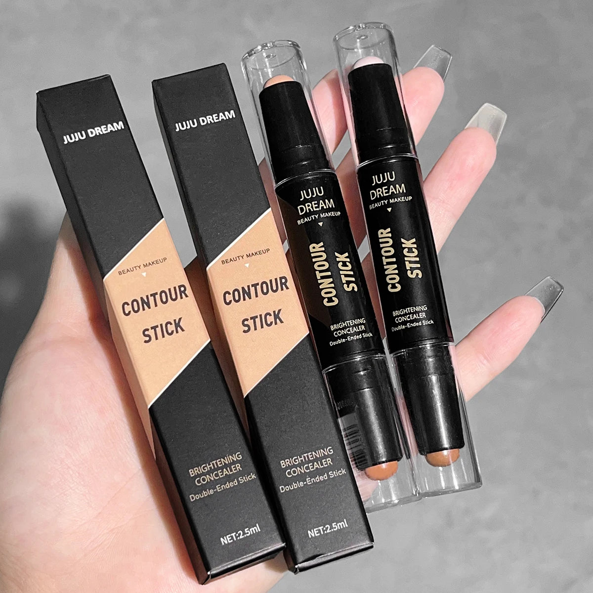 Bastão Duo Contorno e Iluminador – Acabamento Matte, Longa Duração e à Prova d’Água✨